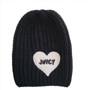 Juicy Couture Black & White Knit Beanie  Hat
